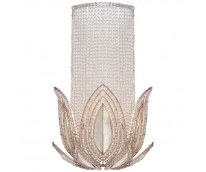 Бра Rene Wall Sconce in Burnished Silver Leaf with Clear Glass