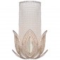 Бра Rene Wall Sconce in Burnished Silver Leaf with Clear Glass