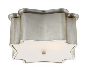 Потолочный светильник Bolsena Deco Flush Mount in Burnished Silver Leaf