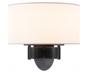 Бра Graceful Ribbon Double Sconce in Bronze with Silk Shade