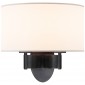 Бра Graceful Ribbon Double Sconce in Bronze with Silk Shade