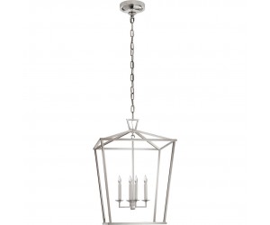 Подвесной светильник Darlana Medium Lantern in Polished Nickel