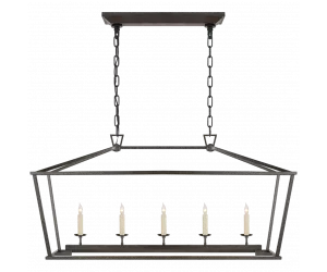 Люстра Darlana Medium Linear Lantern in Aged Iron