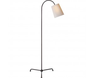 Торшер Mia Floor Lamp in Aged Iron with Natural Paper Shade