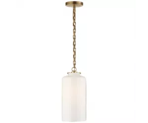 Подвес Katie Pendant in Hand-Rubbed Antique Brass with White Glass TOB 5226HAB