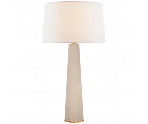 Настольная лампа Adeline Large Quatrefoil Table Lamp in Alabaster 