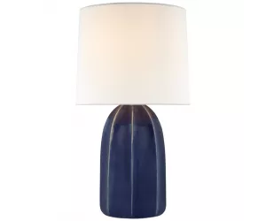 Настольная лампа Мелани Лардж Фростед Медиум Блю (Melanie Large Frosted Medium Blue)