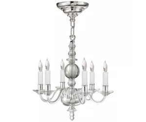 Люстра Джордж II Мини (George II Mini), полированный никель, стекло
