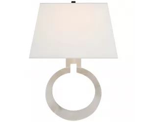 Бра Ринг (Ring), алебастр, льняной абажур