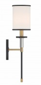 Бра HATFIELD 1 LIGHT WALL MOUNT - BLACK FORGED / VIBRANT GOLD