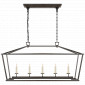 Люстра Darlana Medium Linear Lantern in Aged Iron