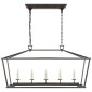 Люстра Darlana Medium Linear Lantern in Aged Iron